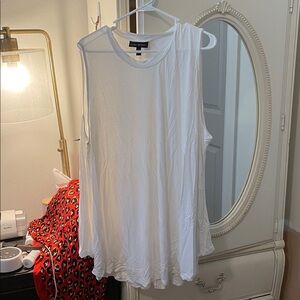 Lane Bryant flowy White tank